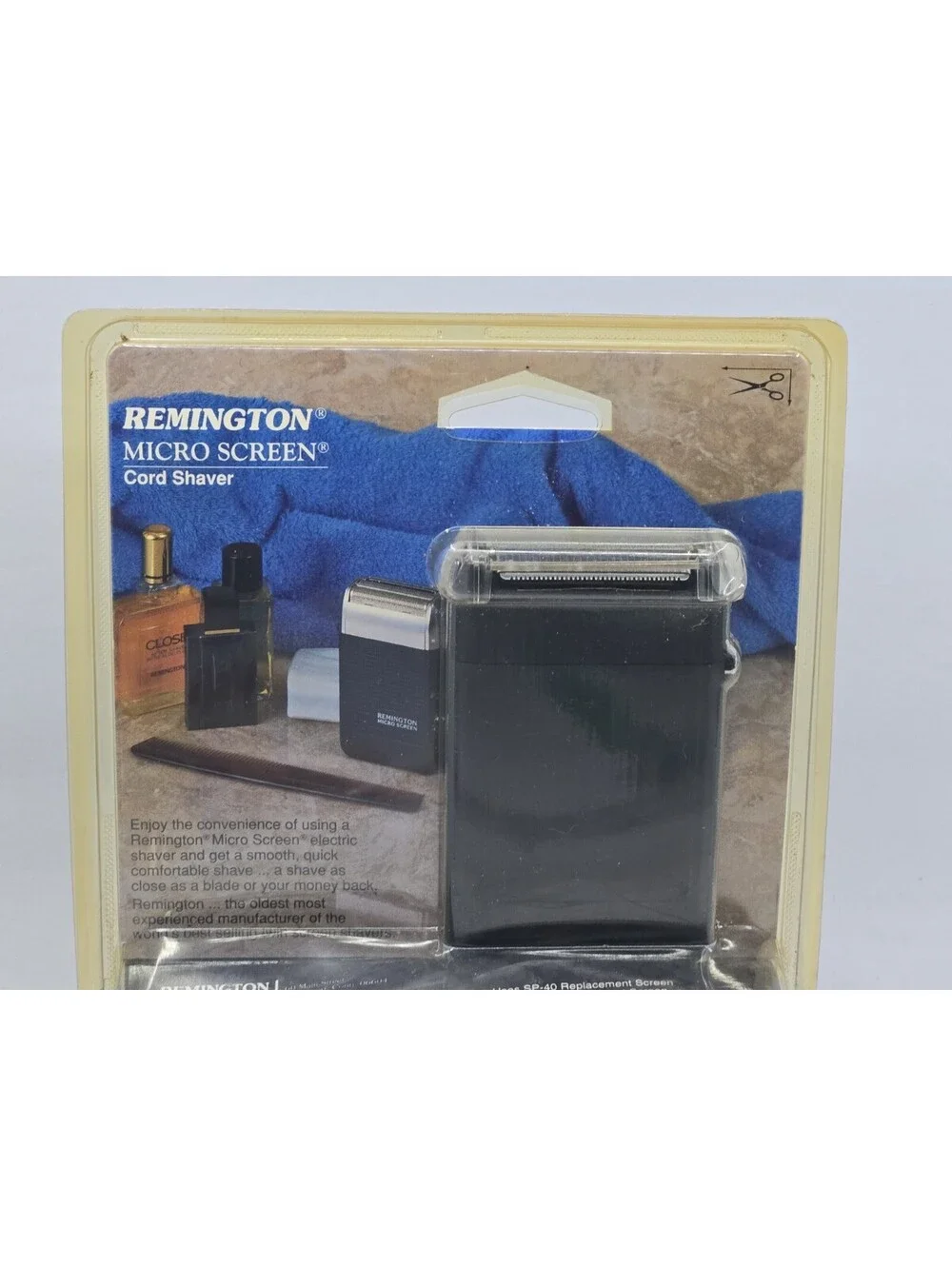 Vintage Remington Micro Screen Cord Shaver XLR-810BP Made In USA NOS
